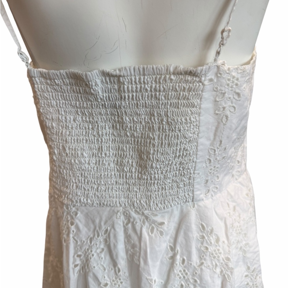 Old Navy White Eyelet Midi Dress - Picture 3 of 8